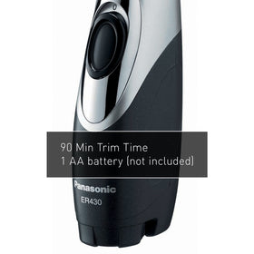Panasonic ER430K with travel pouch and protective cover ready for compact storage and travel