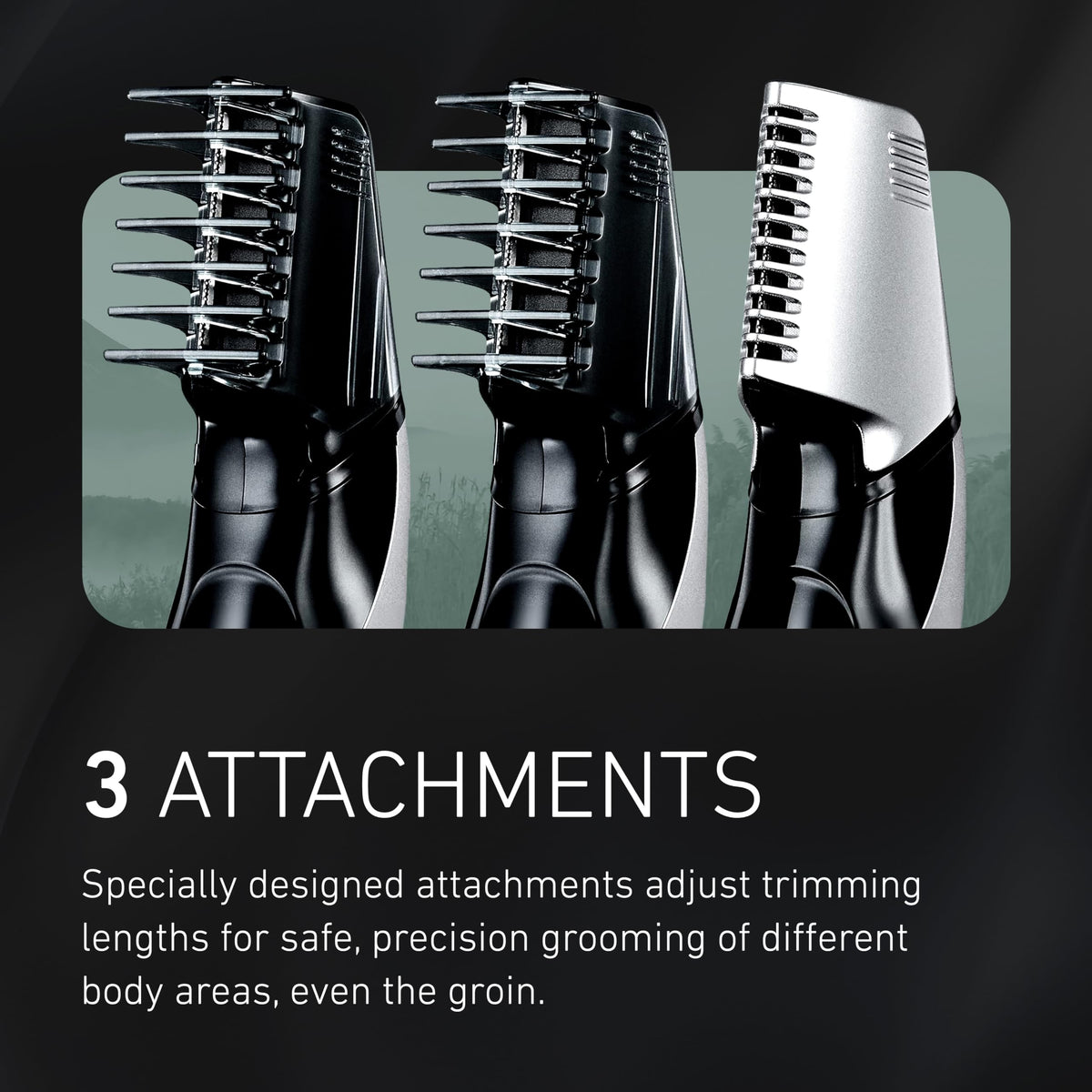 Panasonic I-shaped handle in hand for improved control and comfortable grip