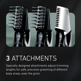 Panasonic I-shaped handle in hand for improved control and comfortable grip