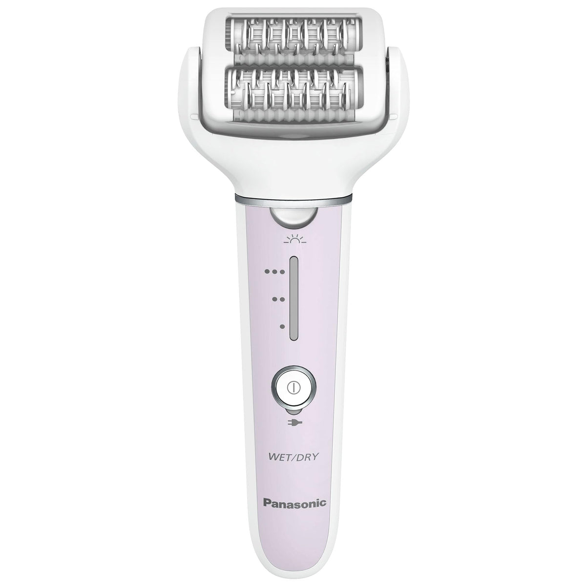 Panasonic ES-EY30 front view showing controls and LED light for precise grooming