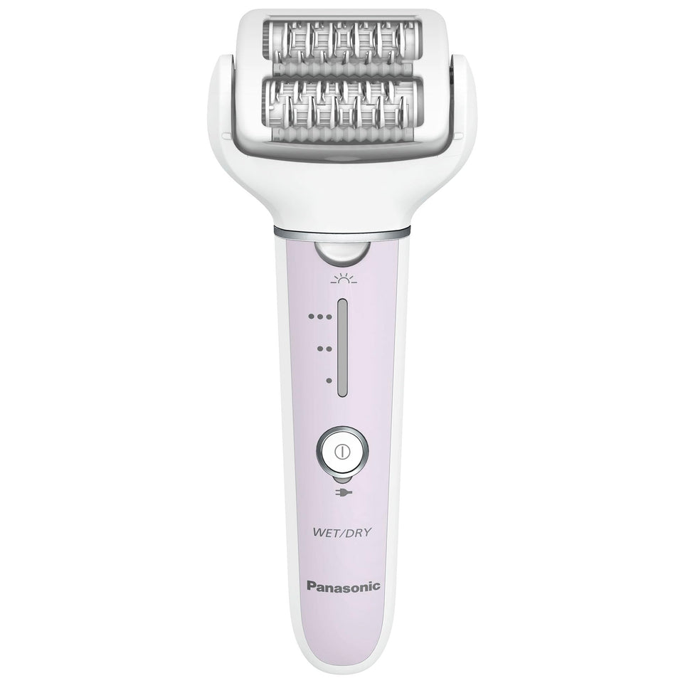 Panasonic ES-EY30 front view showing controls and LED light for precise grooming