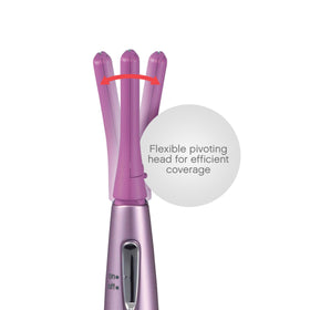 Panasonic two eyebrow comb attachments displayed for precise length control