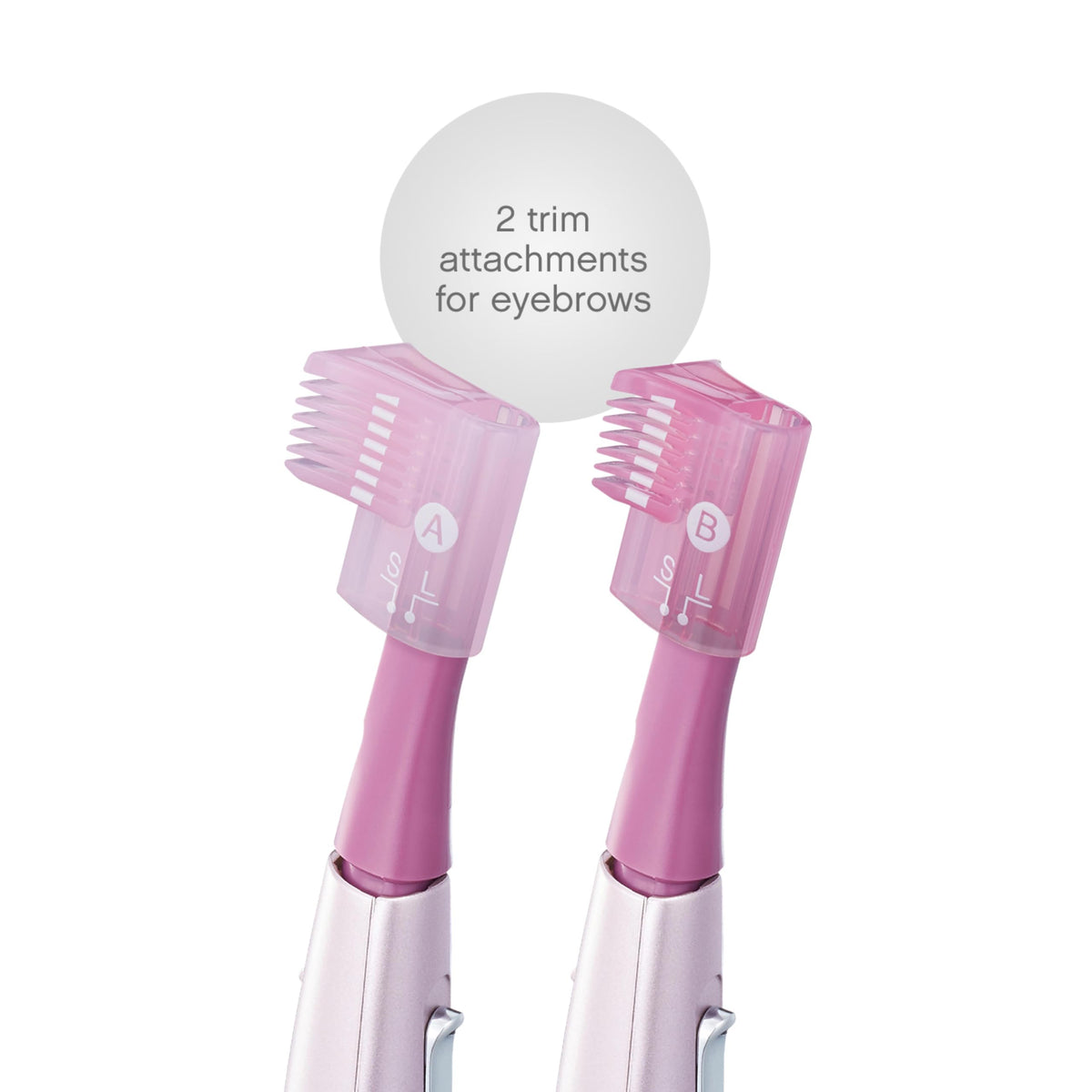 Panasonic trimmer held in hand showing compact scale for purse storage