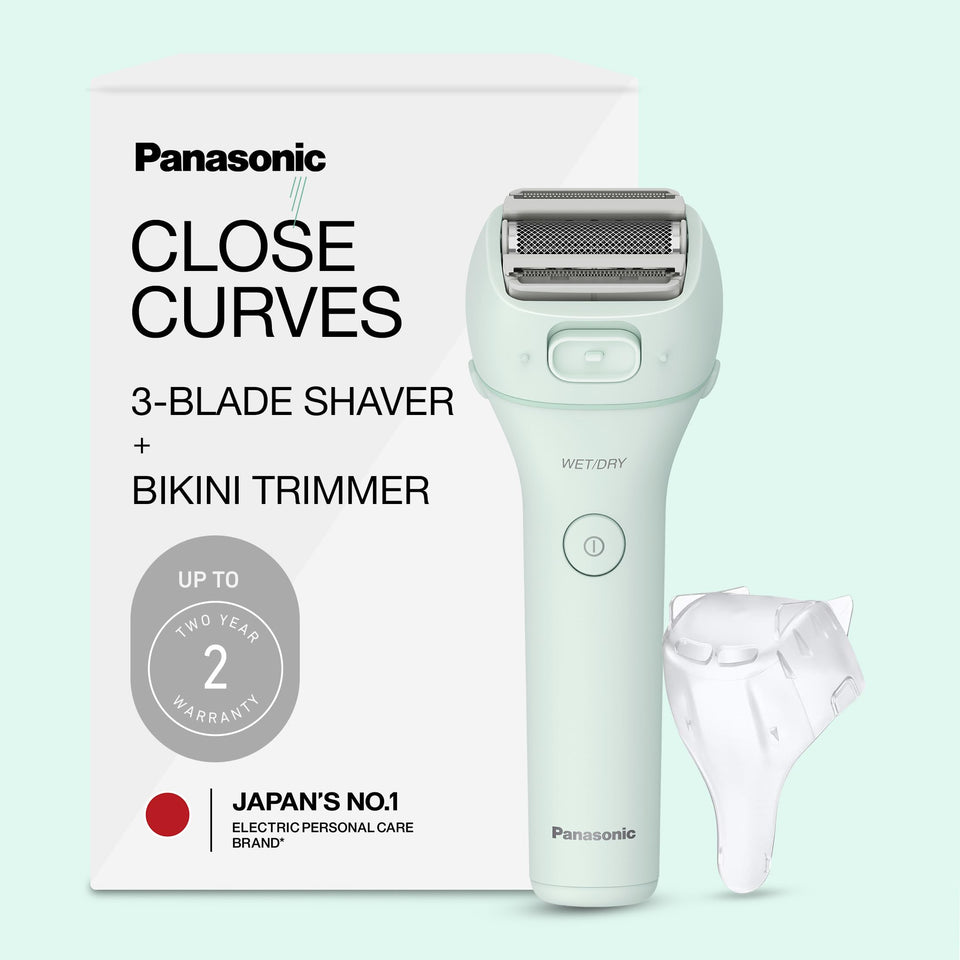 Panasonic front view of ES-AWL6AG showing compact ergonomic design and easy grip
