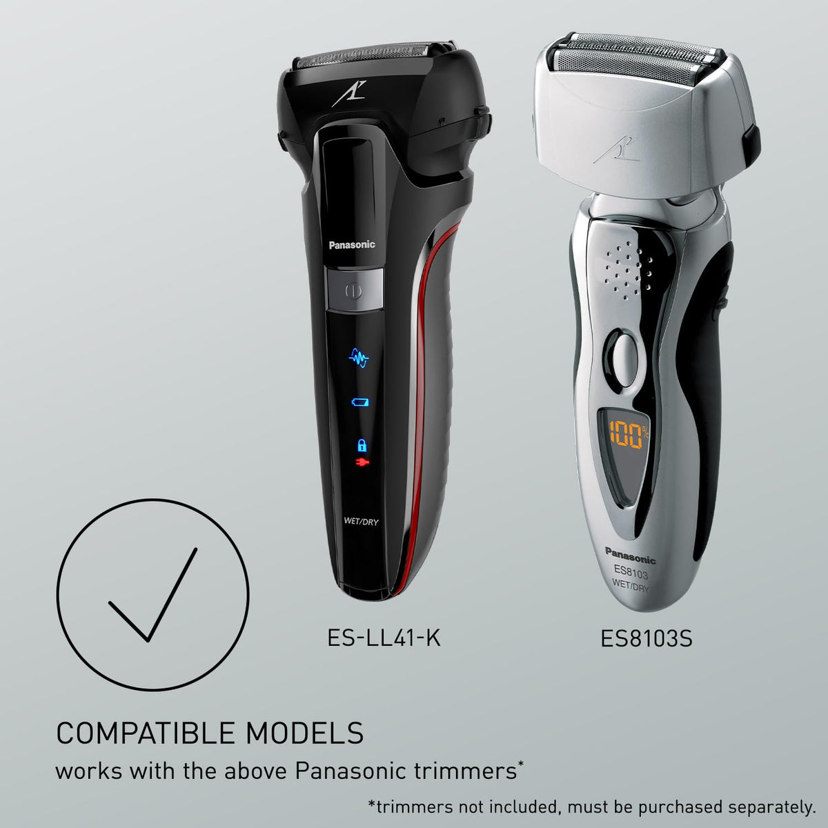 Panasonic inner blade close-up edge demonstrating sharpness for cleaner shaves
