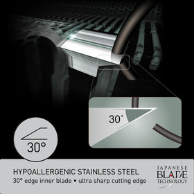 Panasonic inner blades next to a coin illustrating compact size and compatibility for correct fit
