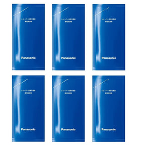 Close-up of Panasonic cleaning fluid texture highlighting fast residue breakdown
