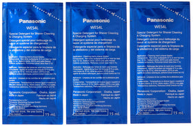 Panasonic shaver in cleaning cycle using WES4L03 solution for fresher blades