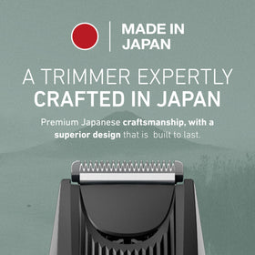 Panasonic trimmer under running water illustrating washable design for easy cleaning