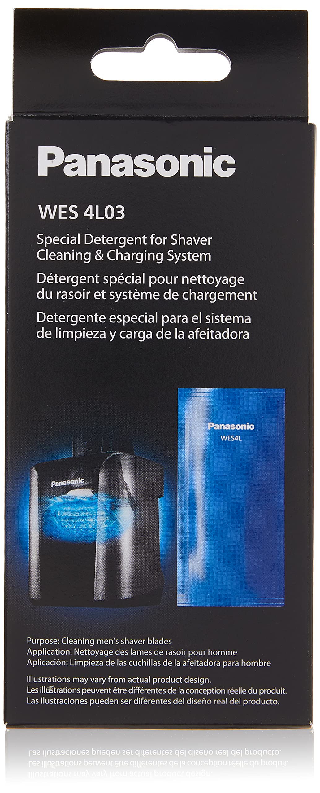 Panasonic WES4L03 three-pack front view showing packaging and convenience
