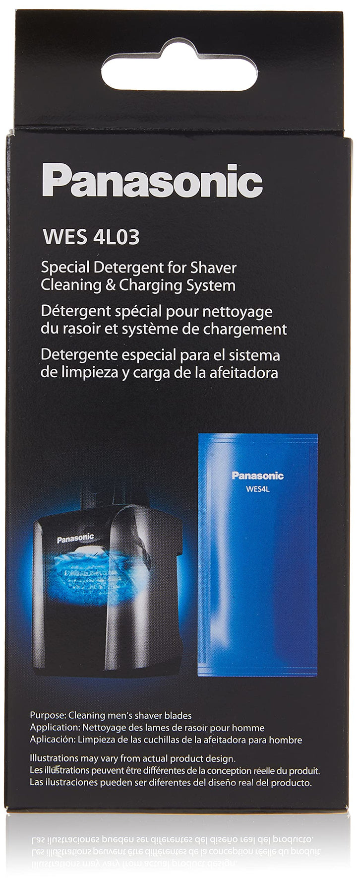 Panasonic WES4L03 three-pack front view showing packaging and convenience
