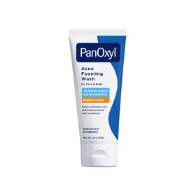 PanOxyl front packaging showing 10% strength and travel size benefit
