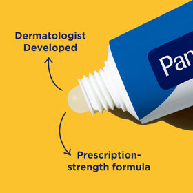 PanOxyl adapalene ingredient label detail showing adapalene USP benefit