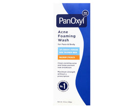 PanOxyl foam texture closeup demonstrating rich lather for deep cleansing