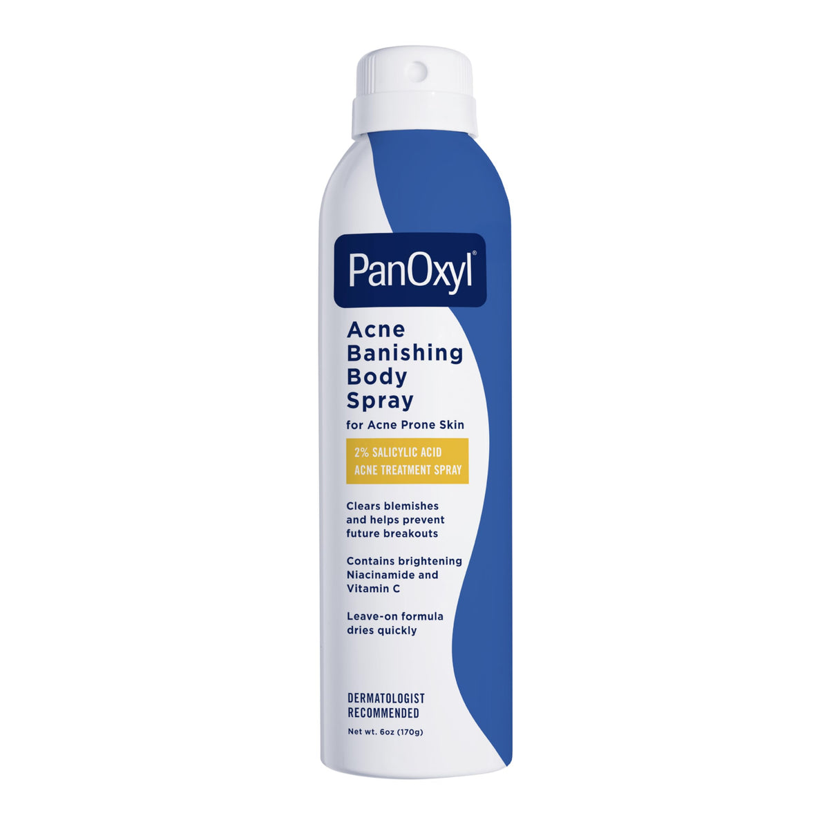 PanOxyl front packaging showing bottle and clear acne treatment benefit