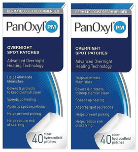 PanOxyl front packaging showing two 40-count boxes and product benefits