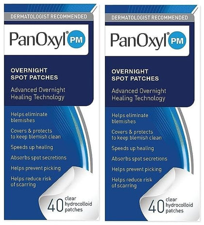 PanOxyl front packaging showing two 40-count boxes and product benefits