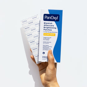 PanOxyl open pack with 16 patches illustrating easy overnight use