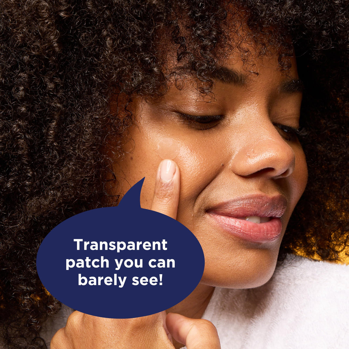 PanOxyl used patch showing absorbed fluids and pulled impurities benefit