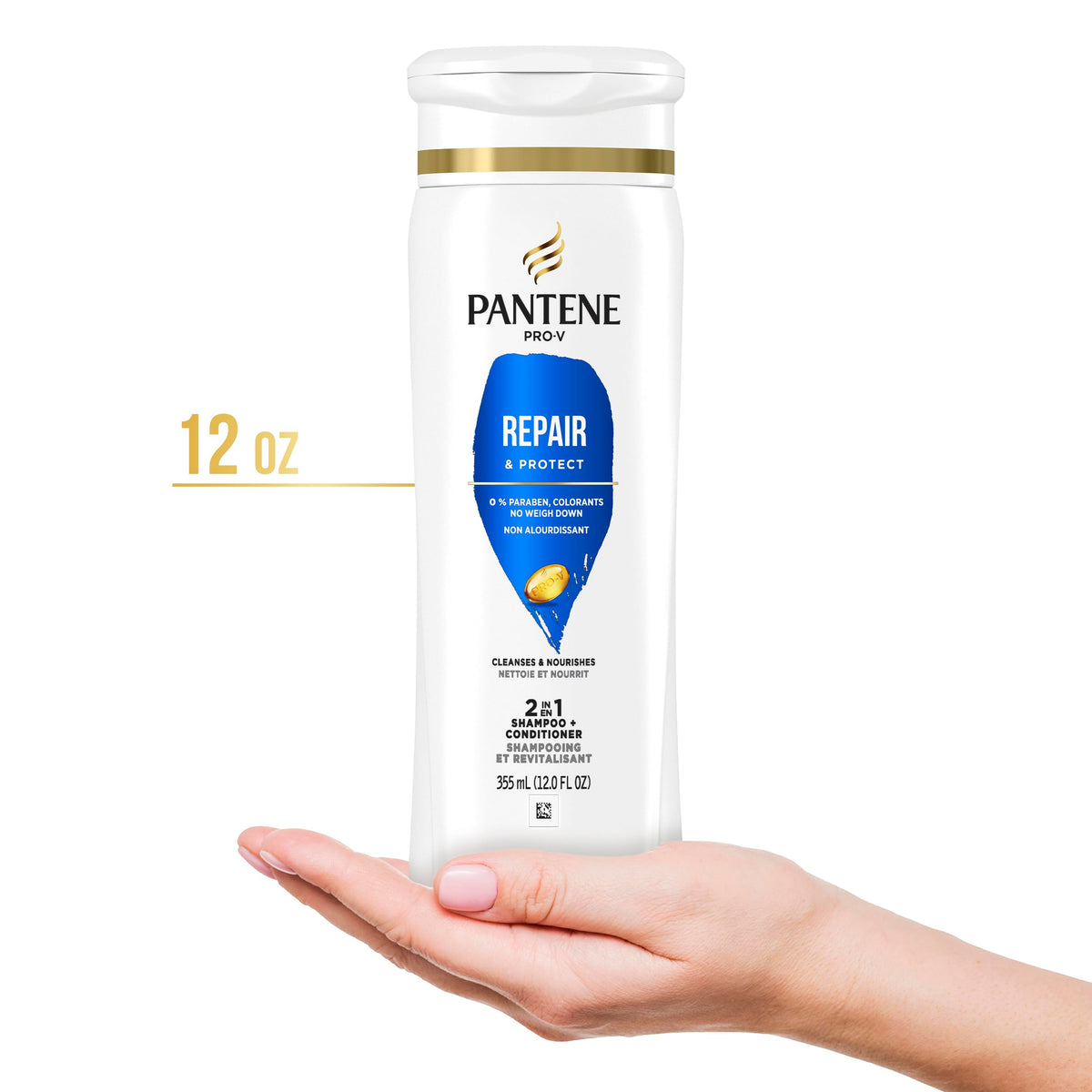Pantene in-shower lifestyle image showing fast routine benefit