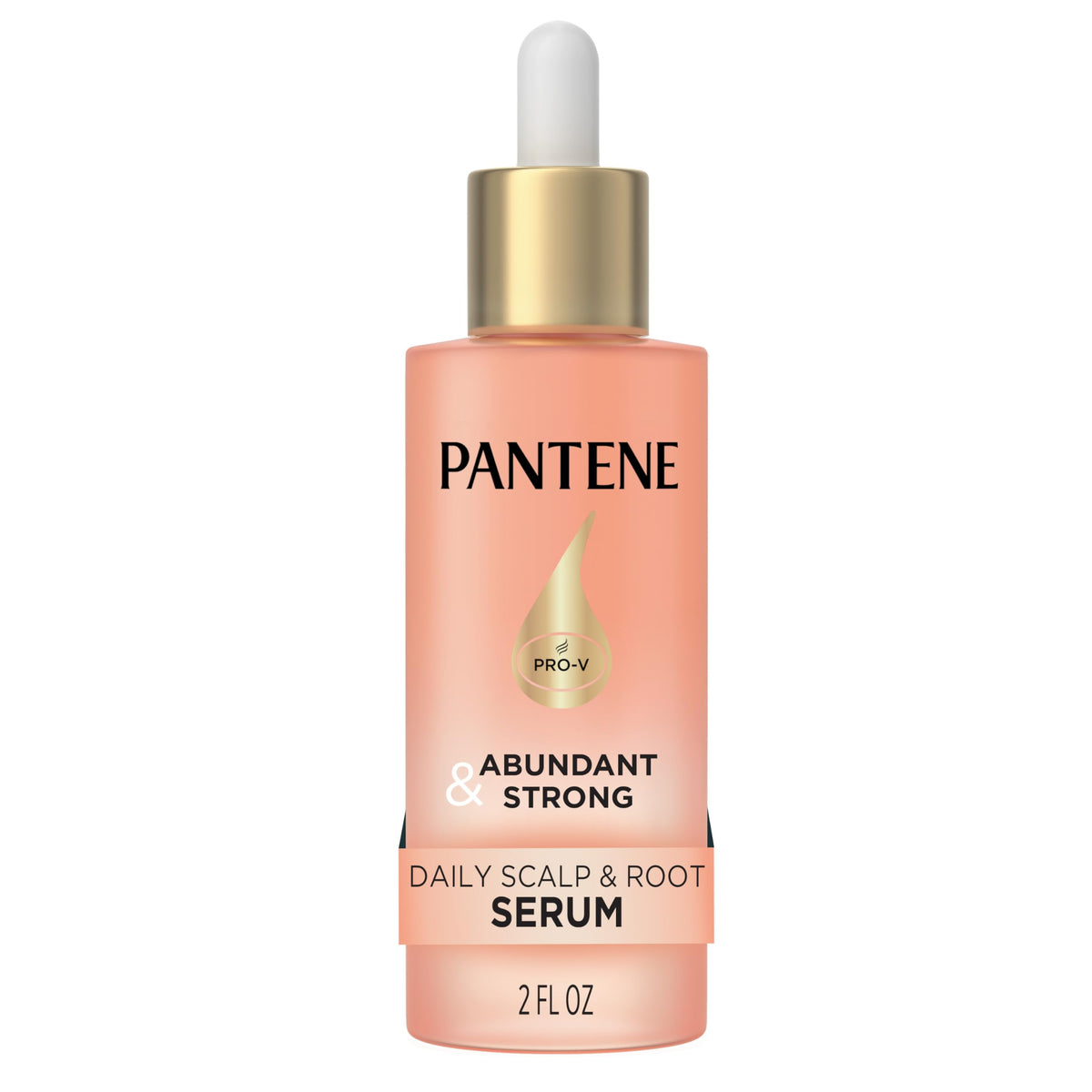 Pantene bottle front packaging showing brand and product benefits