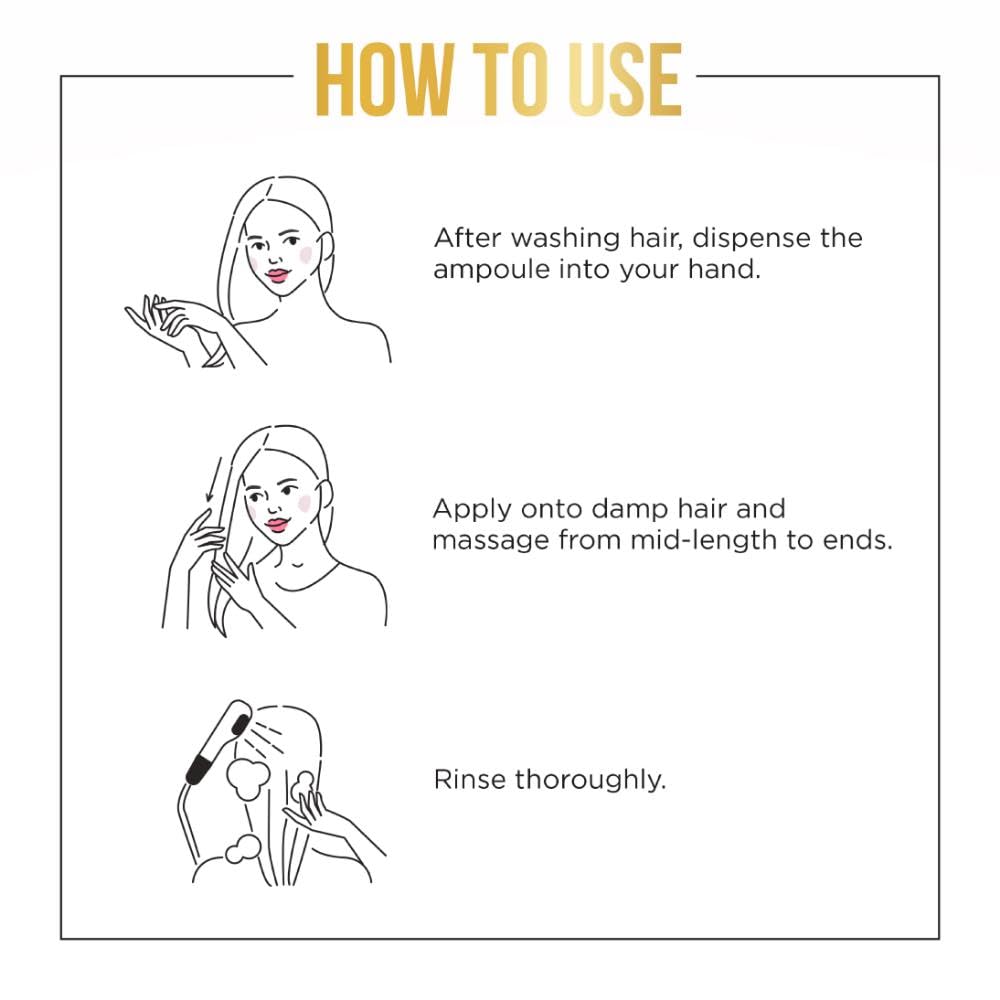 Pantene being applied to damp hair demonstrating quick conditioning benefit