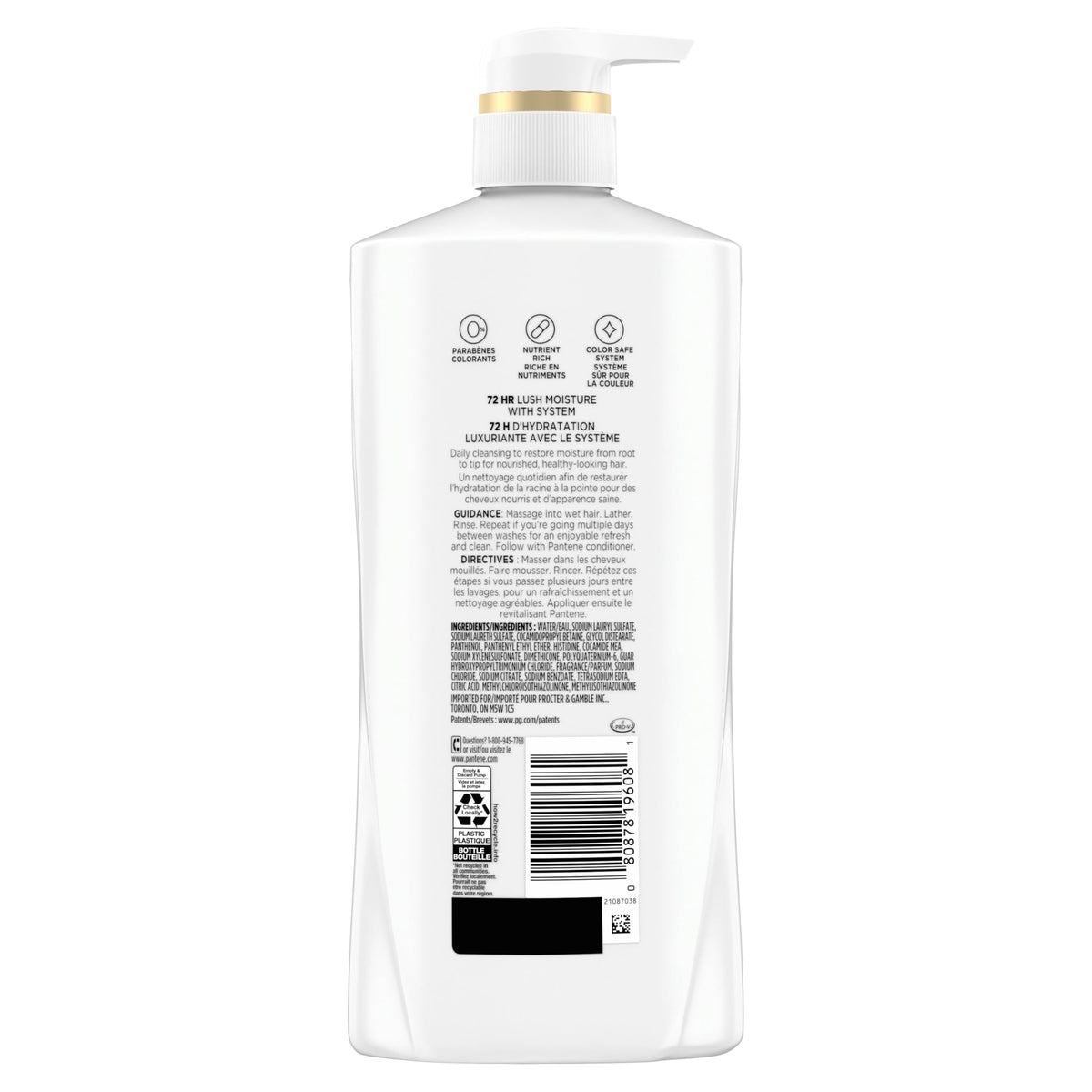 Pantene styled bathroom lifestyle shot conveying daily routine and delightful fragrance