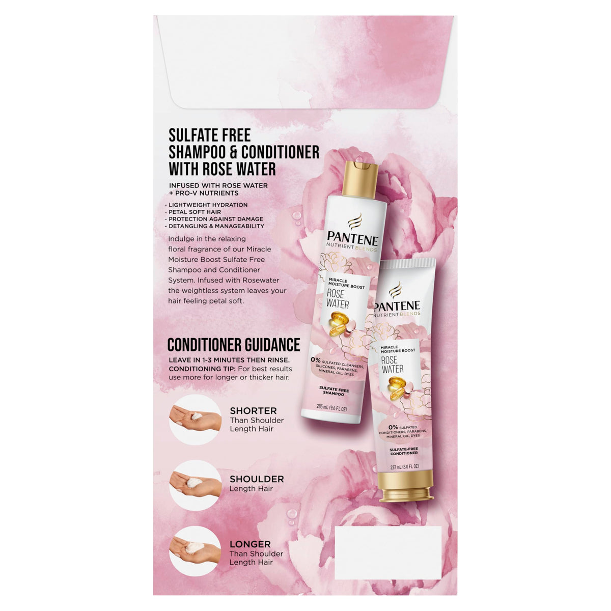 Pantene dual pack on bathroom shelf in everyday routine setting
