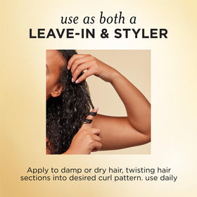 Pantene before and after image showing more defined, softer curls