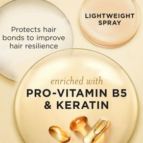 Before and after hair using Pantene showing smoother, shinier results