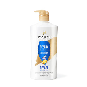 Pantene split-ends before-and-after illustrating reduced breakage appearance