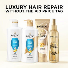 Pantene Classic Clean results on color-treated hair before and after healthier look