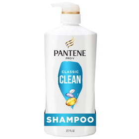 Pantene Classic Clean front packaging showing clear bottle and label benefits