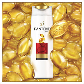 Pantene back label with ingredients and usage details for color protection