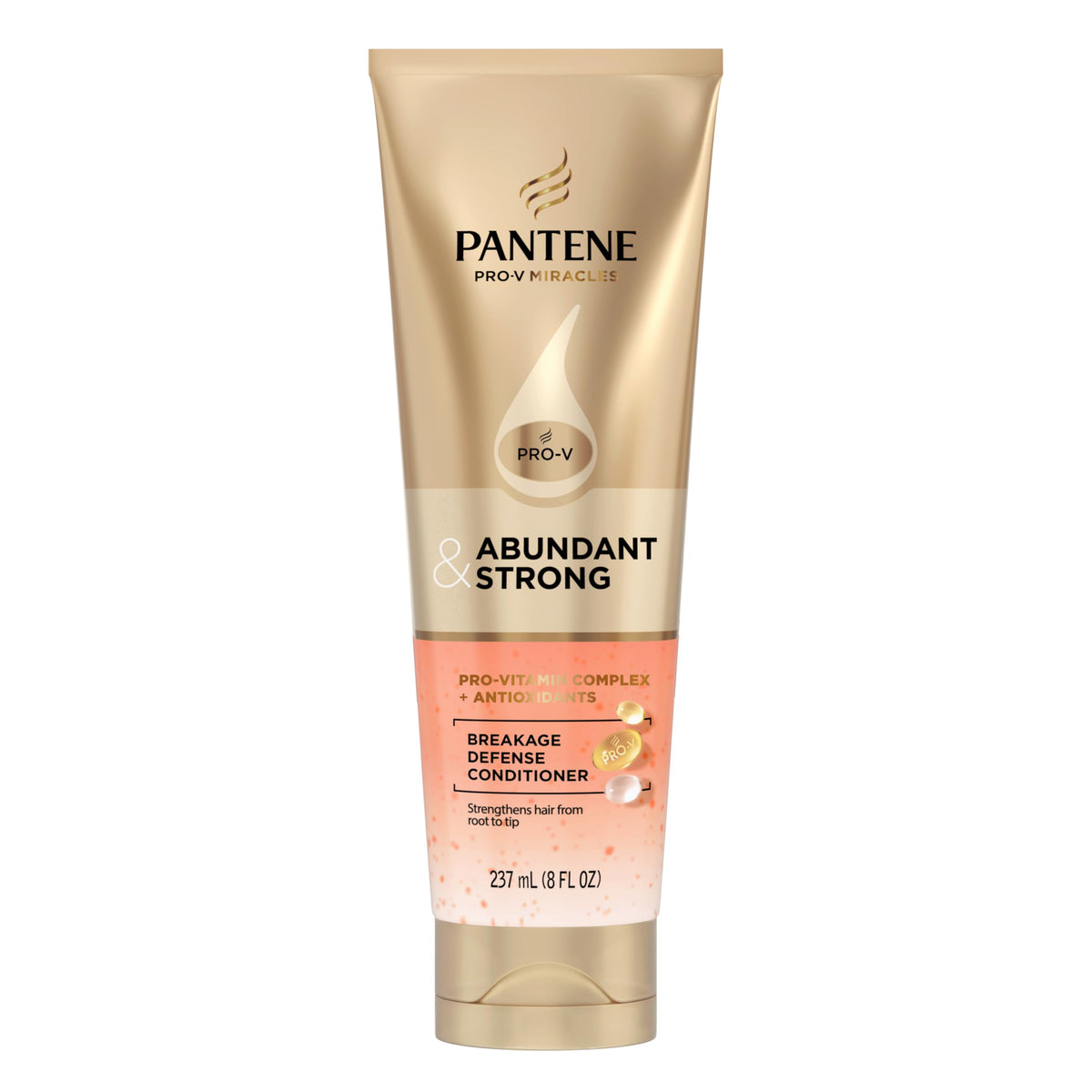 Pantene conditioner beside natural ingredient visual to suggest antioxidant boost