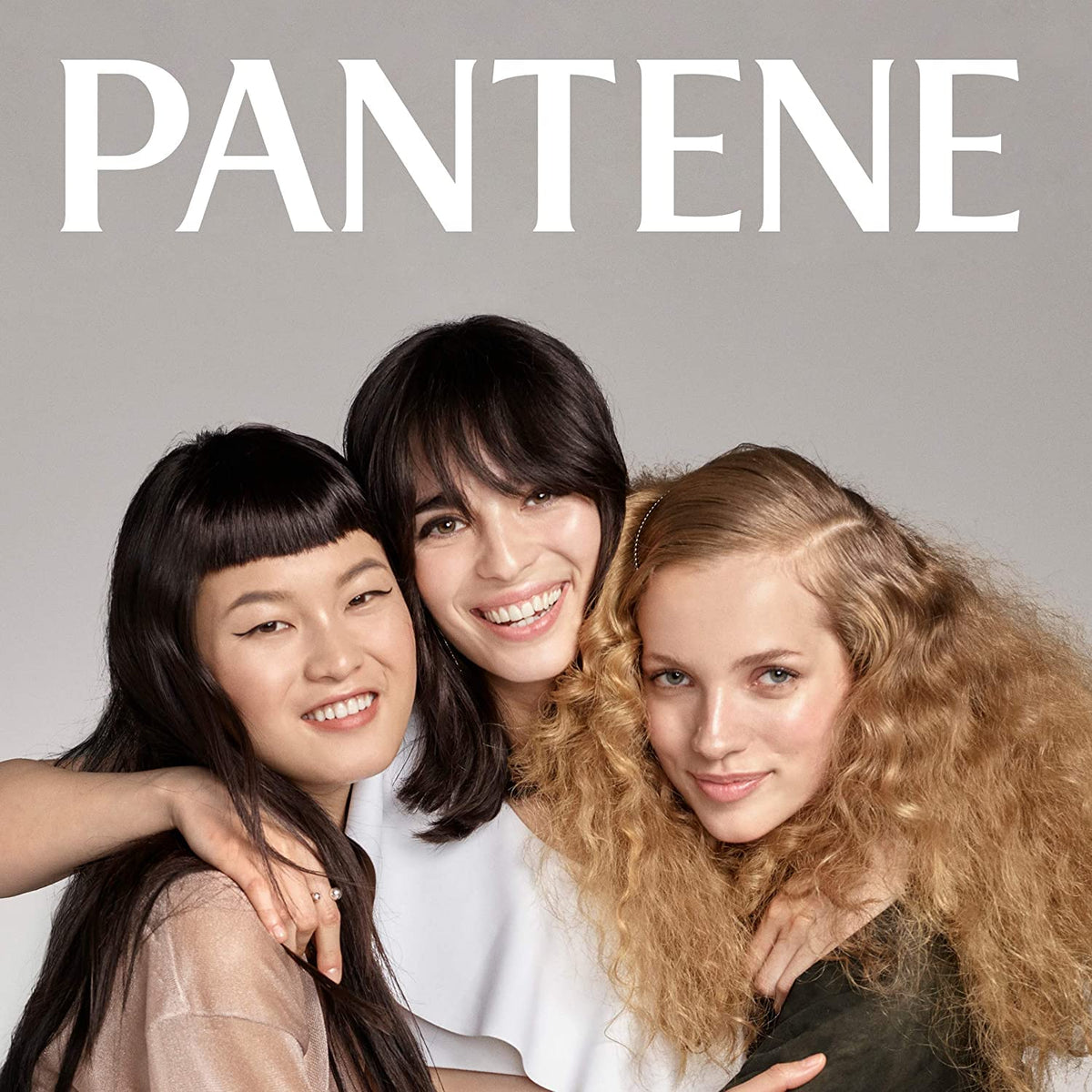 Pantene after drying showing defined, frizz‑controlled curls benefit