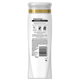 Pantene shampoo lather on curly hair, defining curls while hydrating