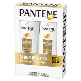 Pantene Daily Moisture Renewal back label with ingredients and directions
