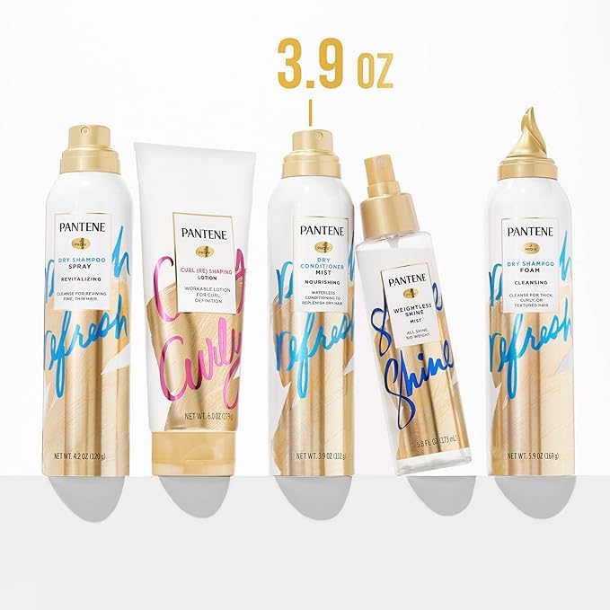 Pantene label close-up showing Pro-V B5 and color-safe benefit