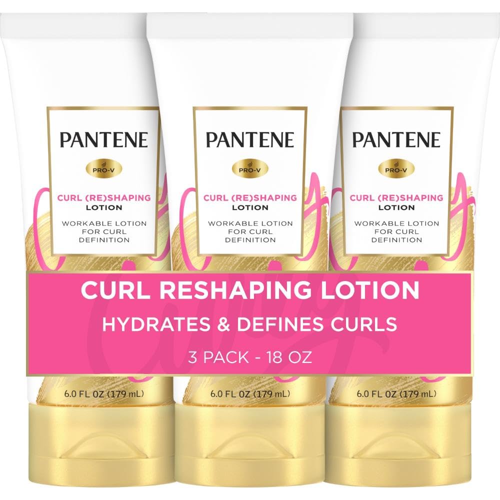 Pantene front packaging showing curl cream and benefits