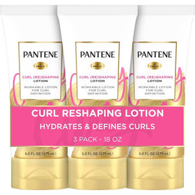 Pantene front packaging showing curl cream and benefits