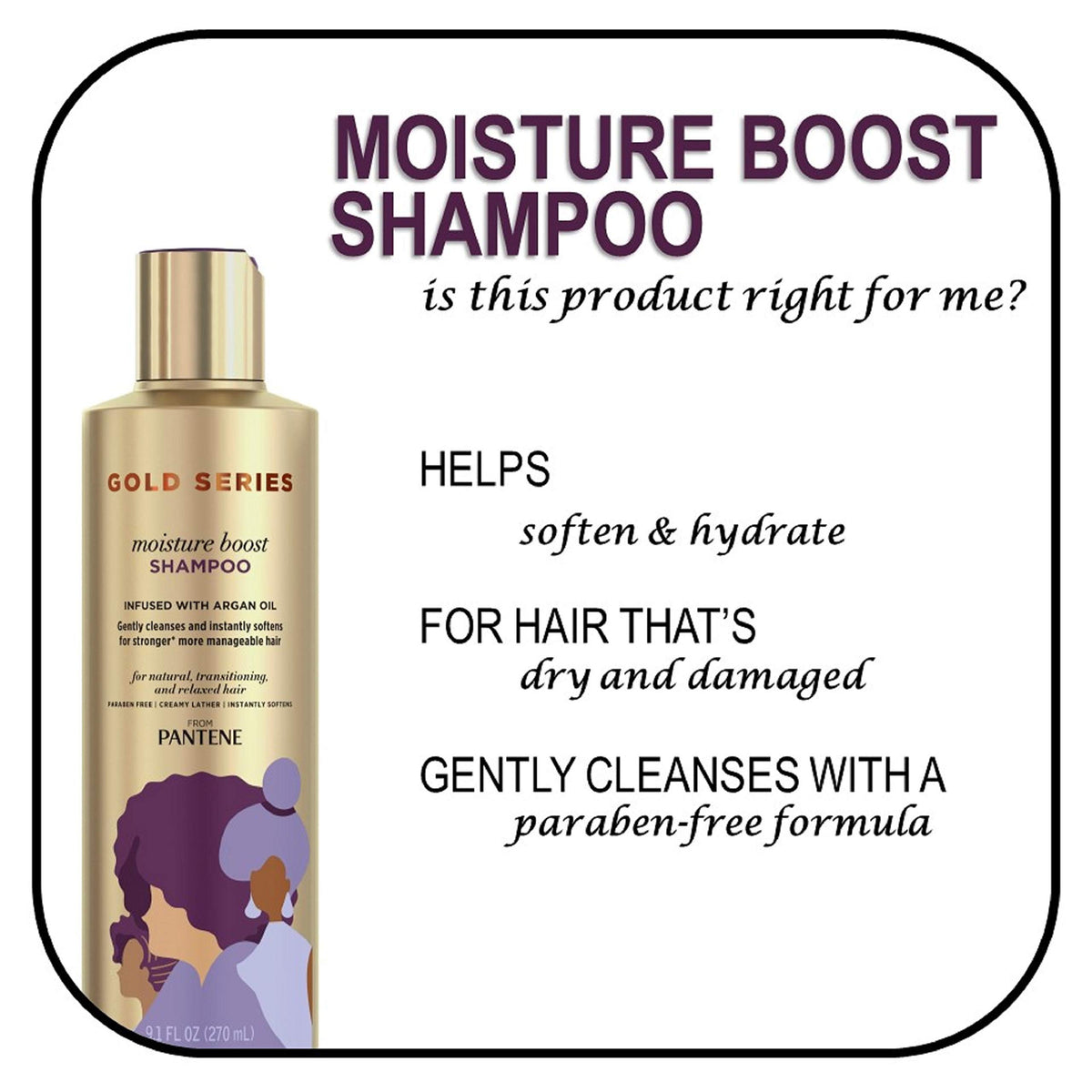 Pantene Gold Series creamy lather texture on palm illustrating gentle conditioning benefit