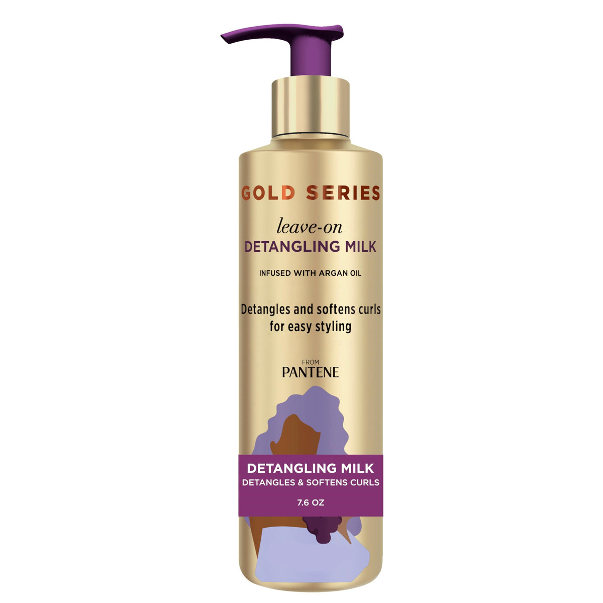 Pantene Gold Series front bottle showing label and size for easy identification and trust