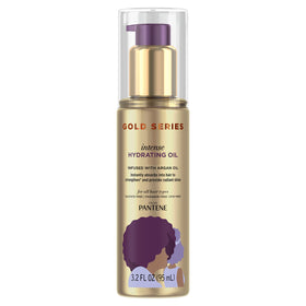 Pantene Gold Series front packaging showing bottle and label, brand clarity and confidence