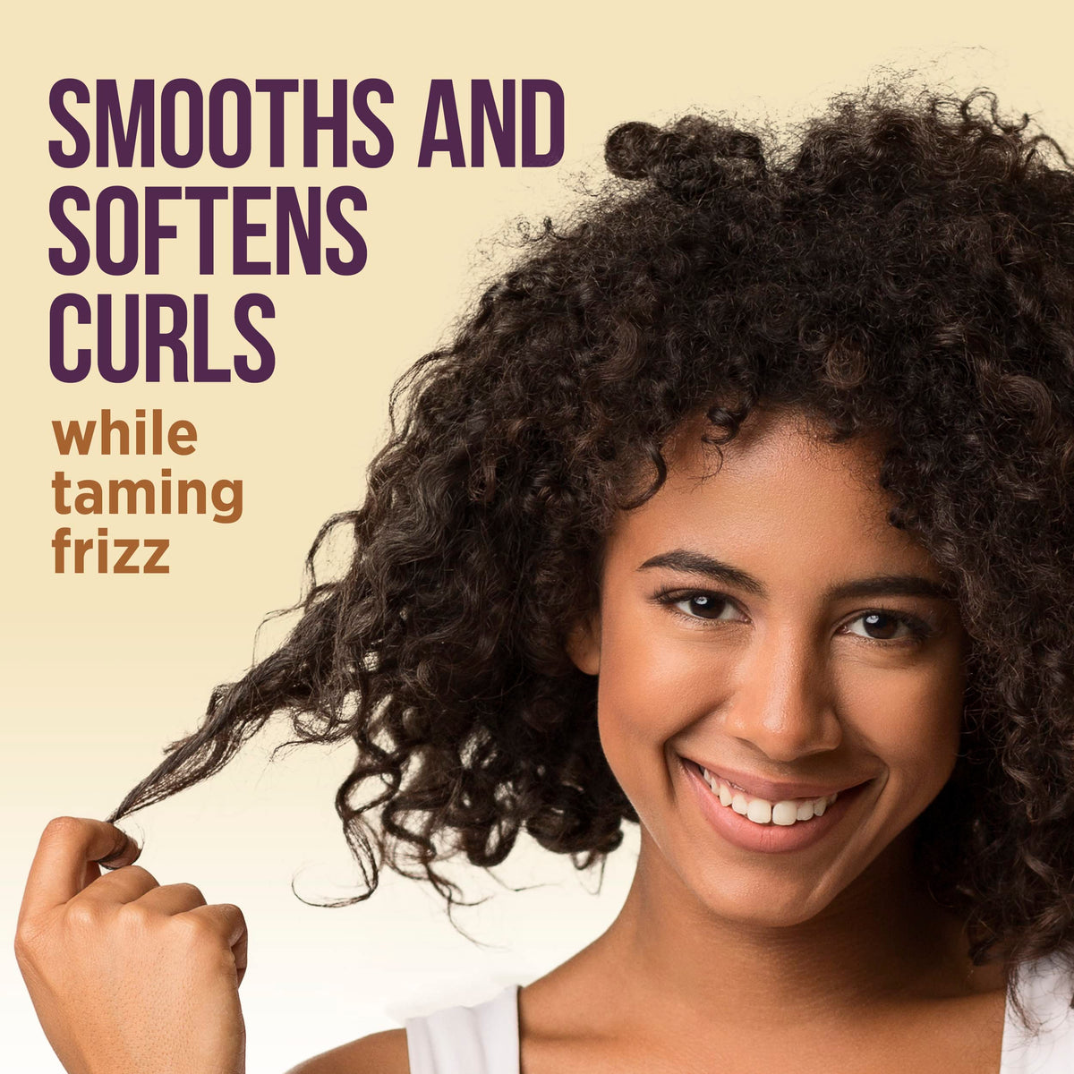 Pantene Gold Series milk texture on fingers highlighting smooth, lightweight slip benefit