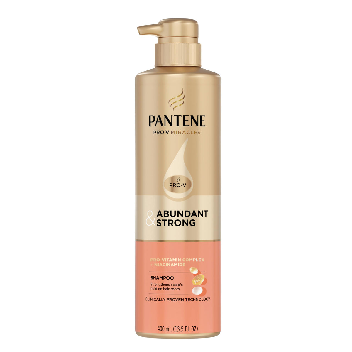 Pantene before and after hair visual showing fuller-looking hair with consistent use