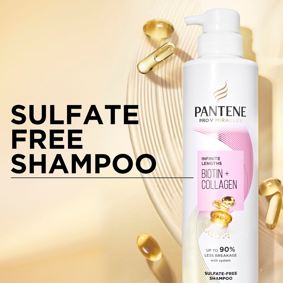 Pantene conditioner paired with shampoo for a stronger hair system