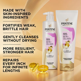 Pantene pump close-up highlighting easy dispensing and controlled use