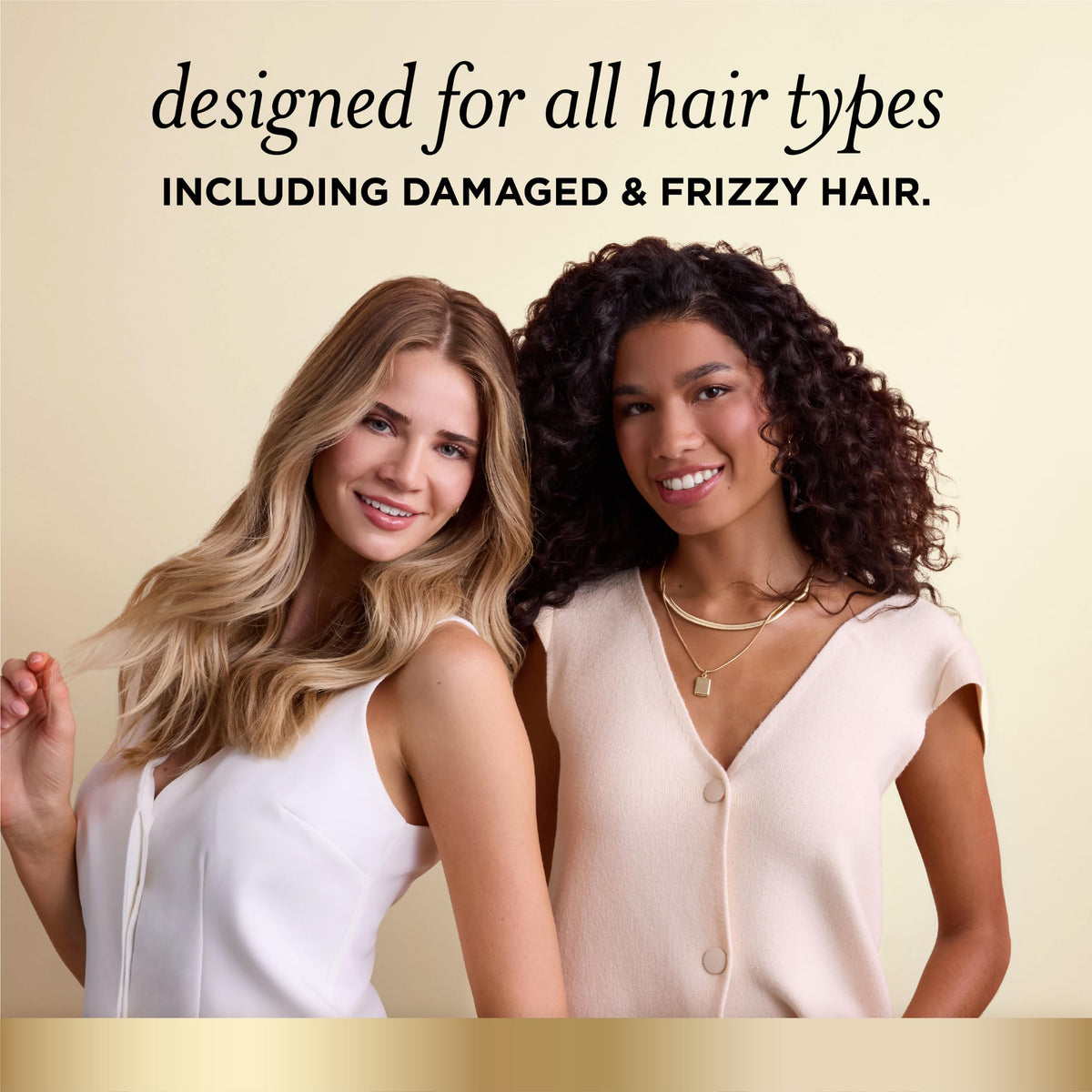 Close-up label showing Pantene keratin formula and safe, formaldehyde-free benefit