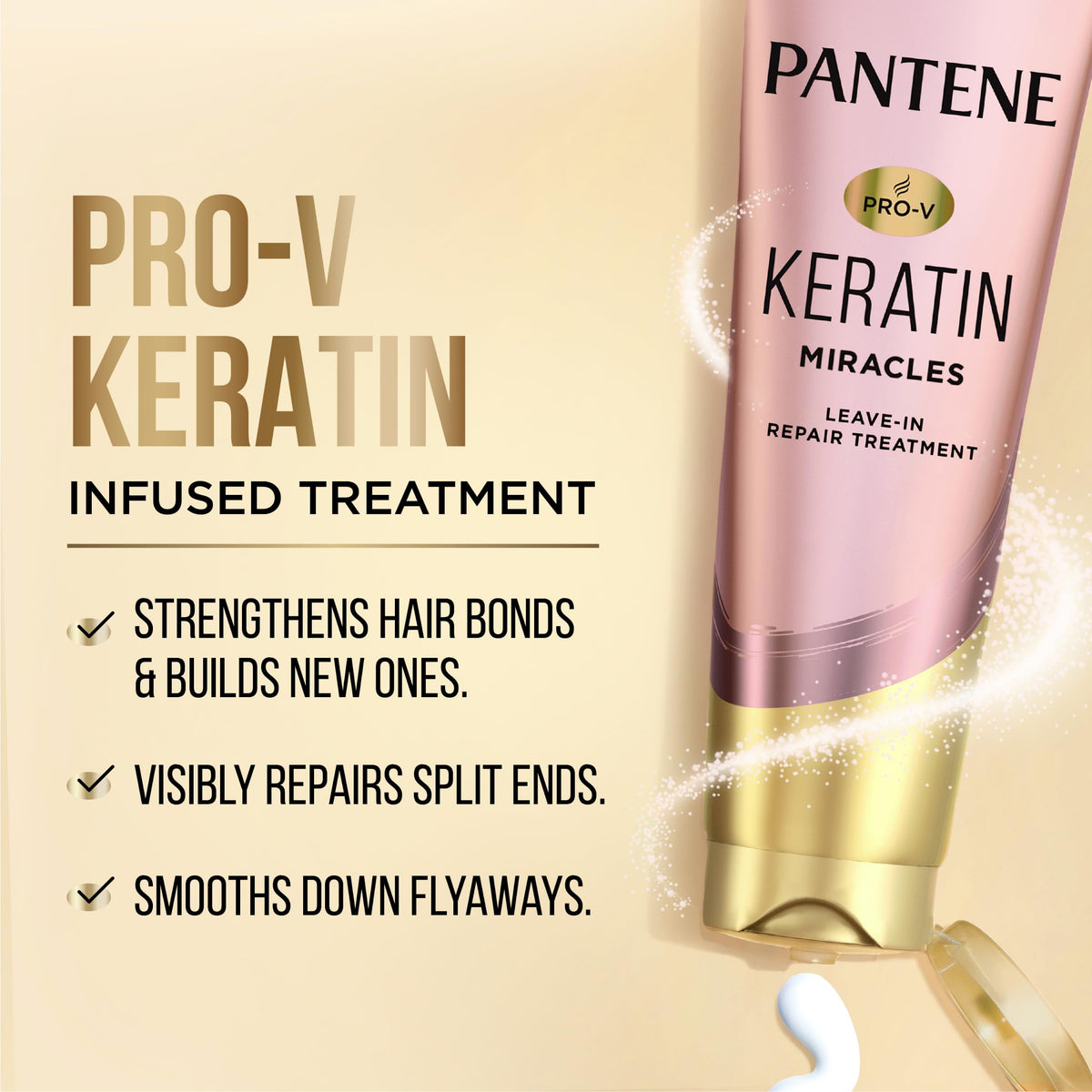 Pantene pump and cap detail for easy dispensing and mess-free use